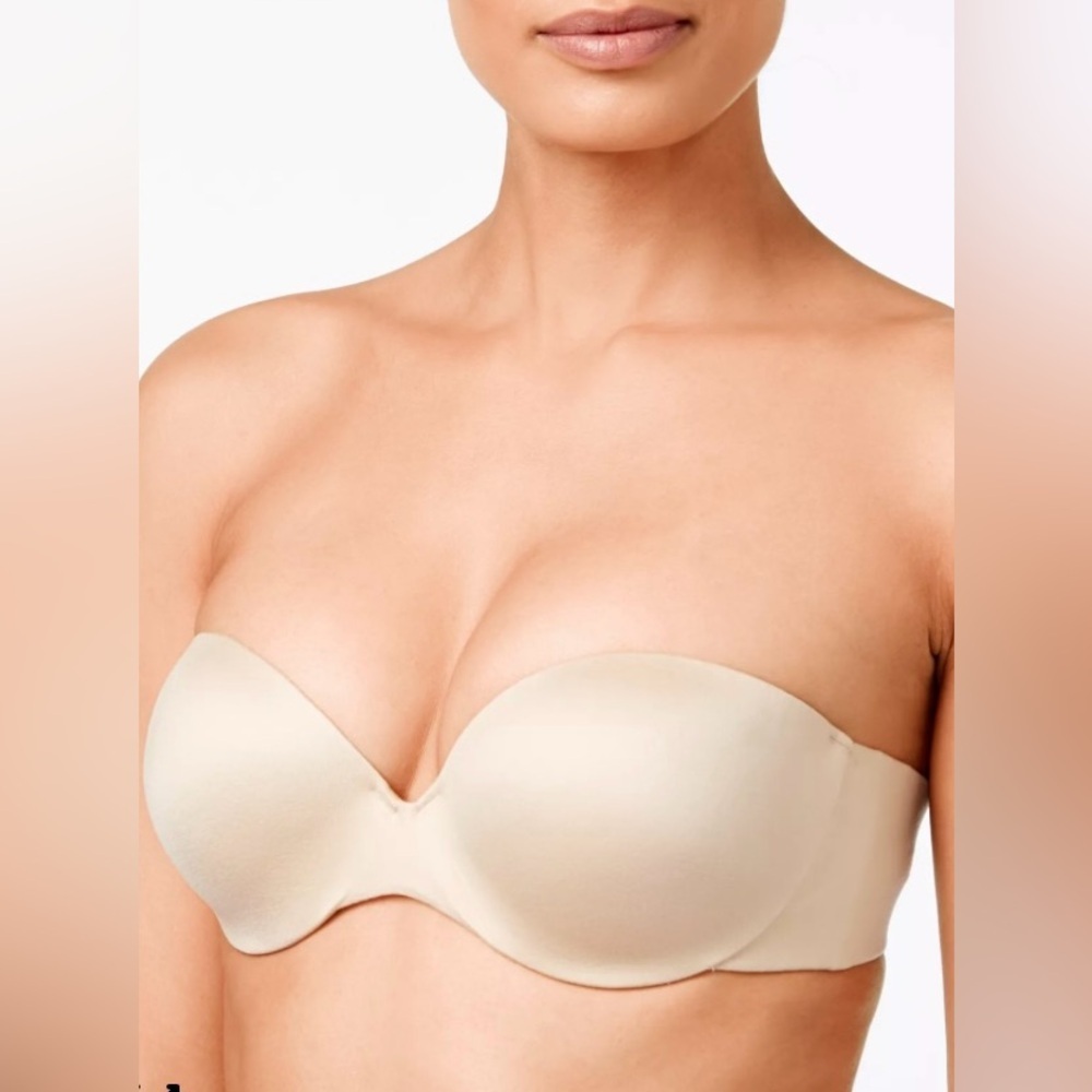 Maidenform Comfort Devotion Strapless Push-Up Bra 34C NWT Convertible 09417
